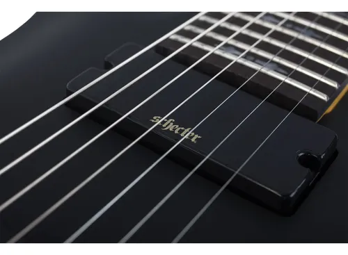 Guitarra Schecter Serie Demon-7 Aged Black Satin 7c #3662 | Frete