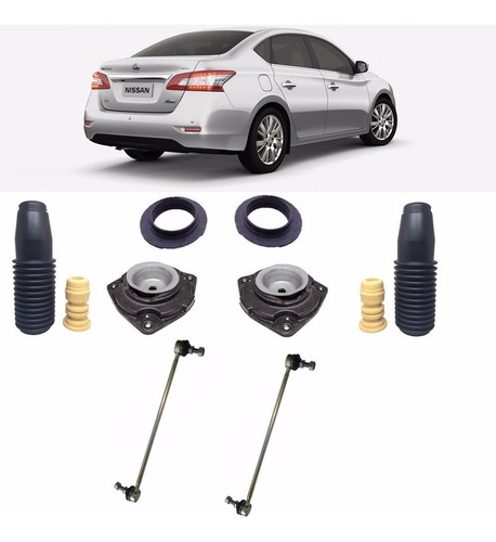 Kit Bieleta Coxim Amortecedor Dianteiro Sentra 2014 15 16