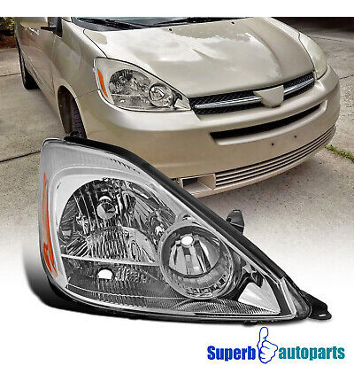 Fits 2004-2005 Toyota Sienna Right Headlight Lamp Replac Aai