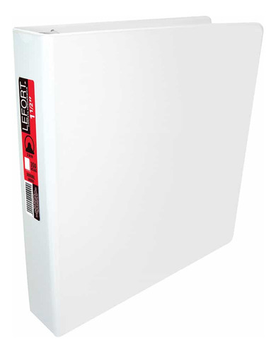 Carpeta De Vinil Carta 1.5 Pulgadas Color Blanca 2 Color Blanco