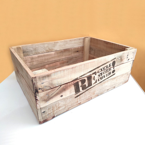 Cajón De Madera Rústico Y Ecológico 47x33x18 (Usado)