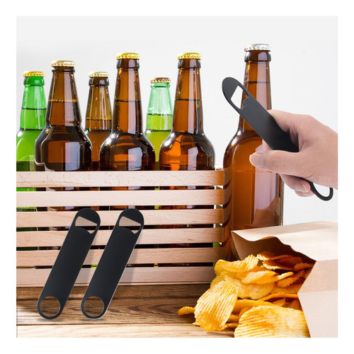 Abridor De Botella Plana Qbxmy7, Acero Inoxidable, Abridor