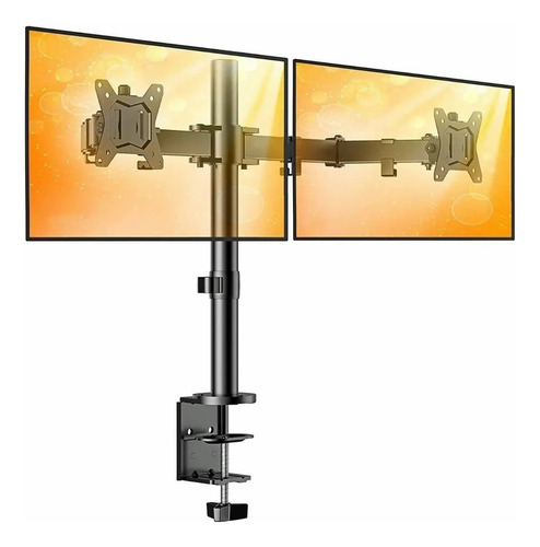 Soporte De Pared Para Monitor Accesorio De Pantalla Dual Color Black