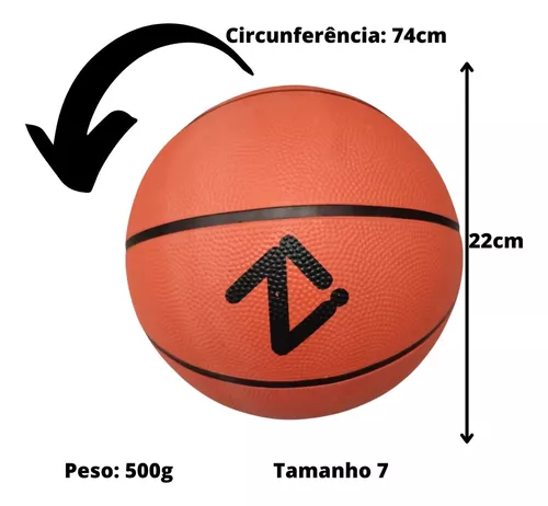 Bola de Basquete Tamanho Peso Oficial n°7 1Fit