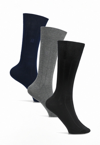 Calcetines 3pack Liso Surtido Surtido Perry Ellis