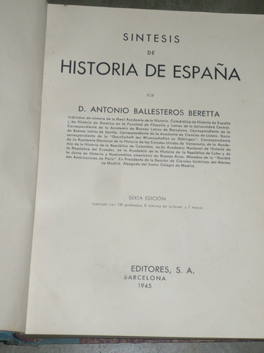 Sintesis De Historia De España