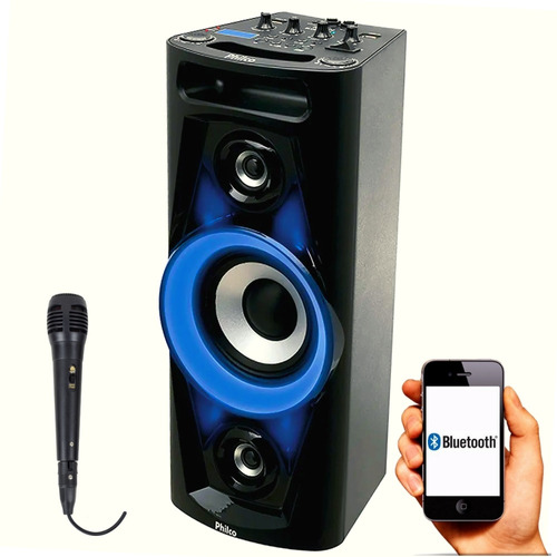 Caixa De Som Amplificada Bluetooth Mp3 Churrasco 100w Philco