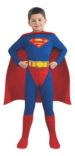 Disfraz De Dc Comics Superman Child De Rubie, Niño Pequeño