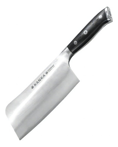 Cuchillo de cocina hacha Kanka Profesional negro/plata