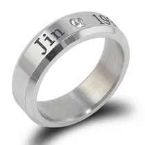Comprar Anillo Bts Bangtan Boys Kpop Coreano Acero Titanio Jin Fecha