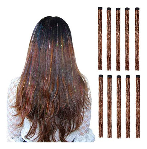 Liasun 10pcs/set Highlight Glitter Tinsel Hair 6zpz3