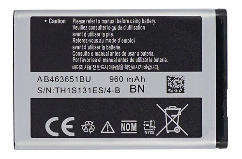 Bateria Samsung Ab463651bu