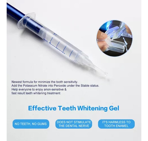 Ggy Luzes Led Para Dentes Com Kit Gel Clareador Dental