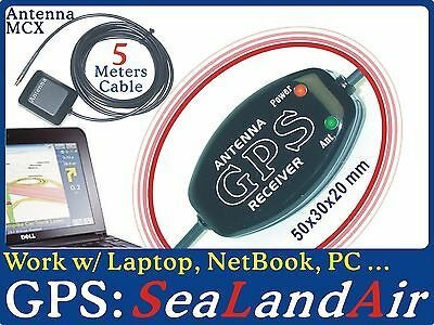 5m Gps Receptor + Antena Mcx 4 Pc Laptop Tablet Windows Mac