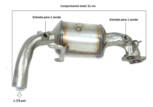Catalisador Fiat Strada 1.3 8v 2021 2022 2023 2024 Novo