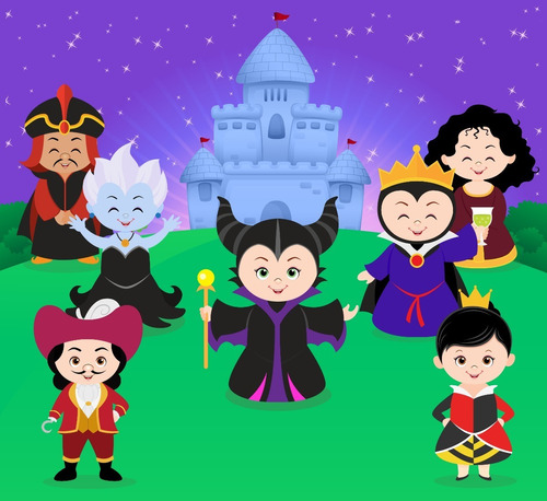 Kit Imprimible Clipart Disney Villanos Png 