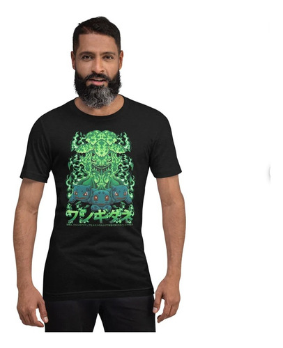 Polera Unisex Pokem  Bulba-vena Anime Algodon Estampado