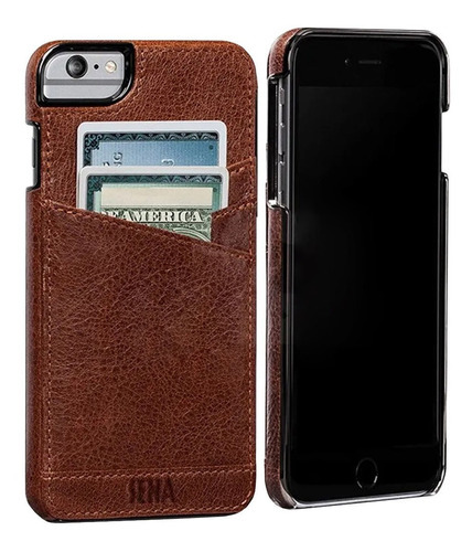 Estuche Cuero iPhone 7 iPhone 8 Lugano Marrón Futuroxxi