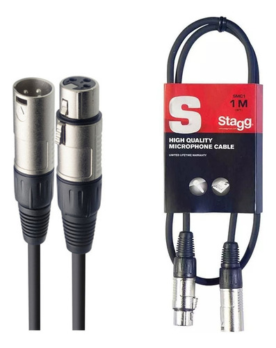 Cable Stagg Smc1 Canon Hembra - Canon Macho 1 Metro