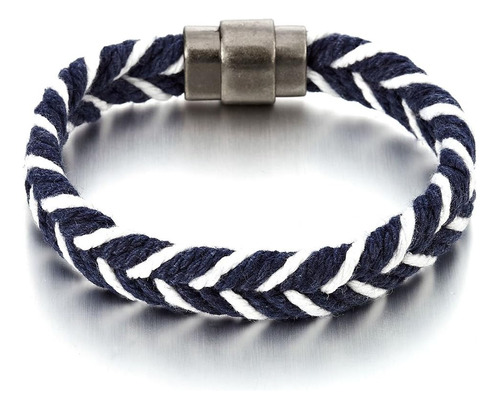 Coolsteelandbeyond Sailing Marine Pulsera De Cuerda De Algod