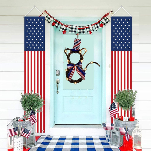 Glowing Cat Shaped Rattan Wreath Decoration