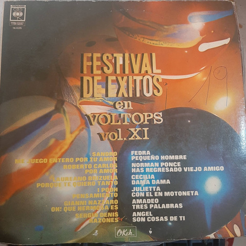 Vinilo Festival De Exitos En Voltops Vol 11 Cp2