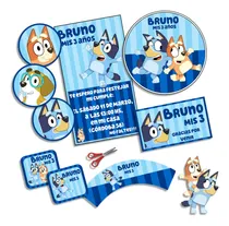 Comprar Kit Imprimible Bluey Personalizado Cumpleaños Candybar