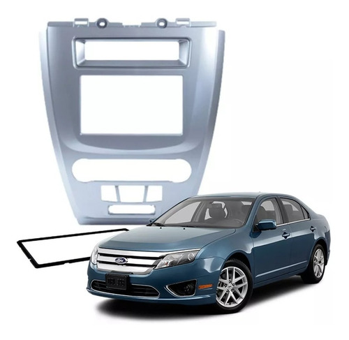 Moldura 2 Din Fiamon Ford New Fusion 2009 A 2012 - Prata