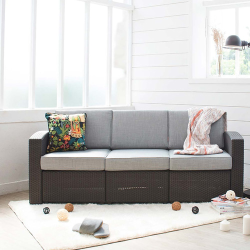 Sofá Cómodo Tipo Rattan Para Interior/exterior Durable