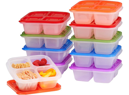 Set De Recipientes Y Divisores Easylunchboxes Tapas Anti Fug