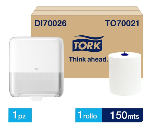 Dispensador Toalla En Rollo Tork Matic® + Carga Gratis