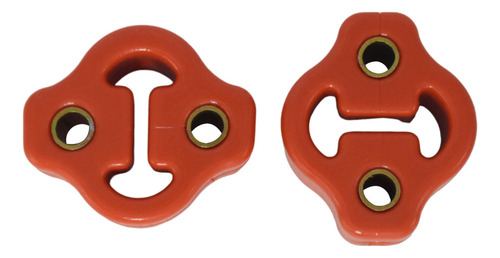 Jgo Gomas Soporte Escape Mofle P/nissan Urvan Con Bujes