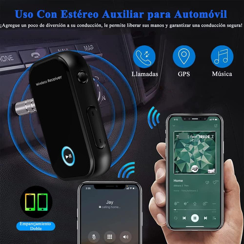 Receptor Bluetooth 5.0 2 En 1 Adaptador Inalámbrico Audio Au