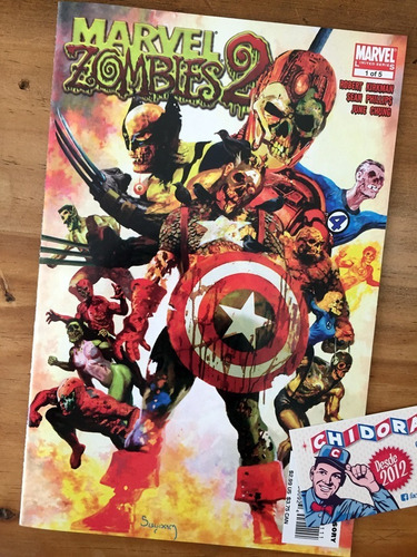 Comic - Marvel Zombies 2 #1 Suydam Wolverine Spider-man