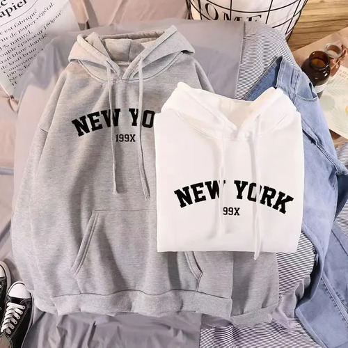 Sudadera Con Capucha De Mujer De Manga Larga Con Estampado D