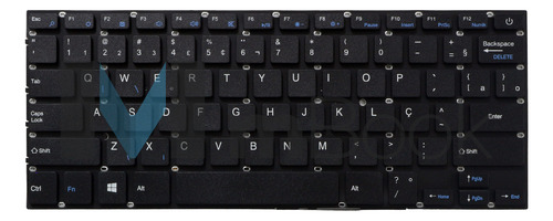 Teclado Para Notebook Multilaser Legacy Pc101 Pc102 Pc107 Cor Preto