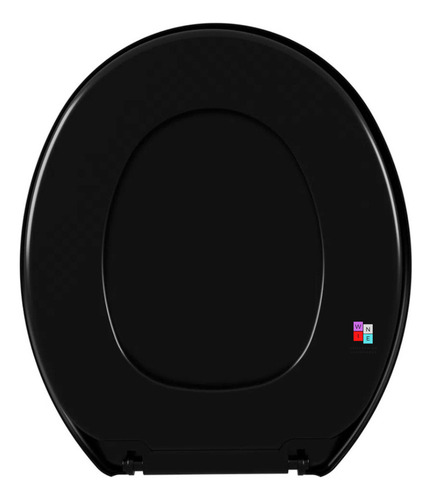 Tampa Vaso Sanitário Assento Macio Universal Soft Preto Preto