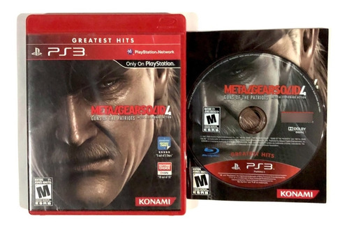 Metal Gear Solid 4 Guns Of The Patriots Para Playstation 3