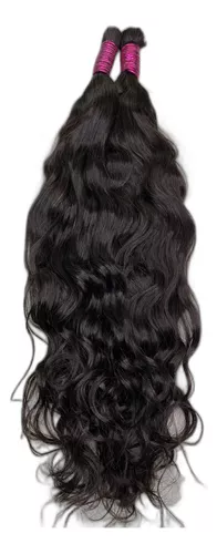 Cabelo Premium Liso Natural 55 CM - Cabelo Humano - Cabelo