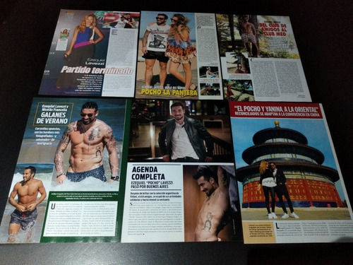 (ai055) Ezequiel Pocho Lavezzi * Recortes Revistas Clippings (Usado)
