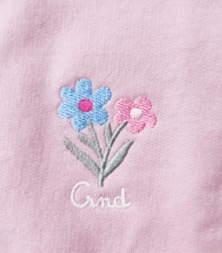 Imagen 2 de 3 de Conjunto Bebe Frisa Pant.estampado Buzo Liso Bord.flores