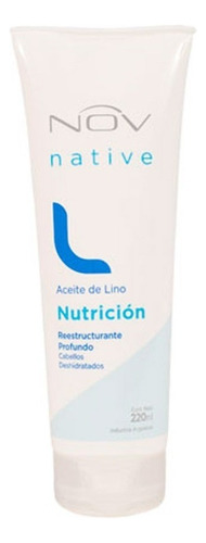 Baño De Crema Mascara Nutricion Capilar Nov Lino X 220 Ml