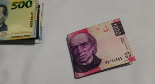 Cartera en forma de billete sale