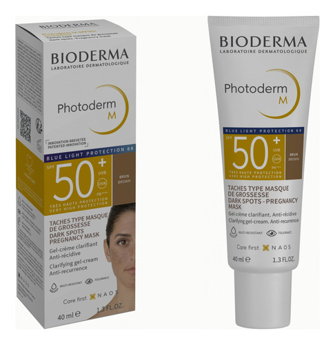 Protetor Solar Photoderm Fps 50+ Brun Com Cor 40ml Bioderma 