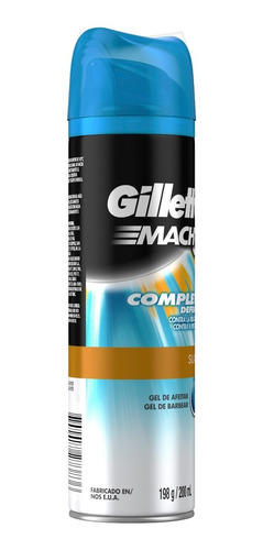 Imagen 3 de 5 de Gel De Afeitar Gillette Mach3 Complete Defense, 198 Gr