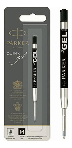 Parker Refills Repuesto Boligrafo Gel Tinta Negro Punto