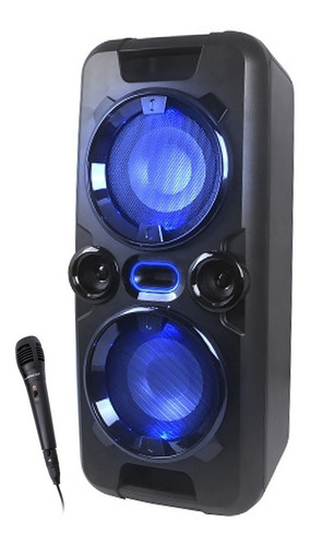 Parlante Bluetooth Equipo De Musica Portatil Bateria Luz + Microfono Winco 240