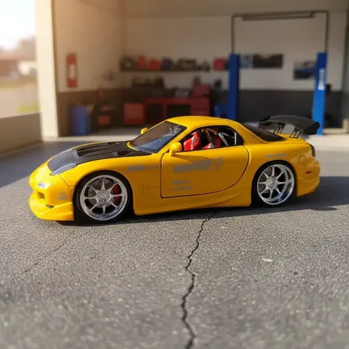 Miniatura Mazda Rx-7 Fd3s 1/24 Jada Option-d | Parcelamento sem juros
