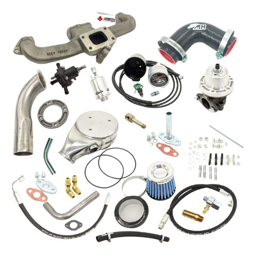 Kit Turbo Opala 4 Cilindros Carburado Turbina Zr Apl 306005