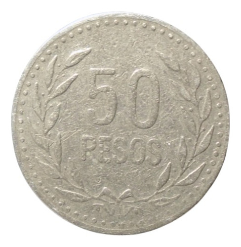 Colombia 50 Pesos Años: 1989-2009 X Pieza Co#01